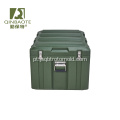 Caixa logística dura do equipamento impermeável plástico verde resistente durável com punho
